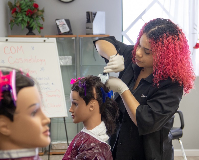 cosmetology student