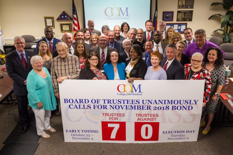 College of the Mainland Trustees Call for $162.5 Million Bond Election