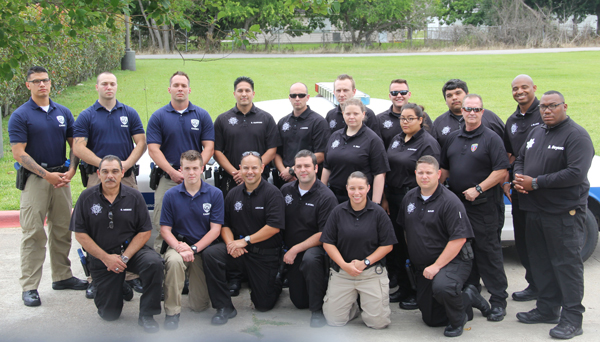 College of the Mainland’s 18 cadets graduating from the Basic Peace Officer Academy
