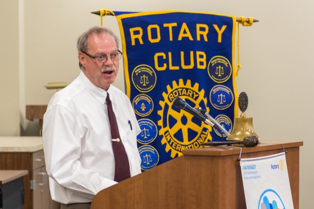 Dr. Steve Sewell at Dickinson Rotary Club