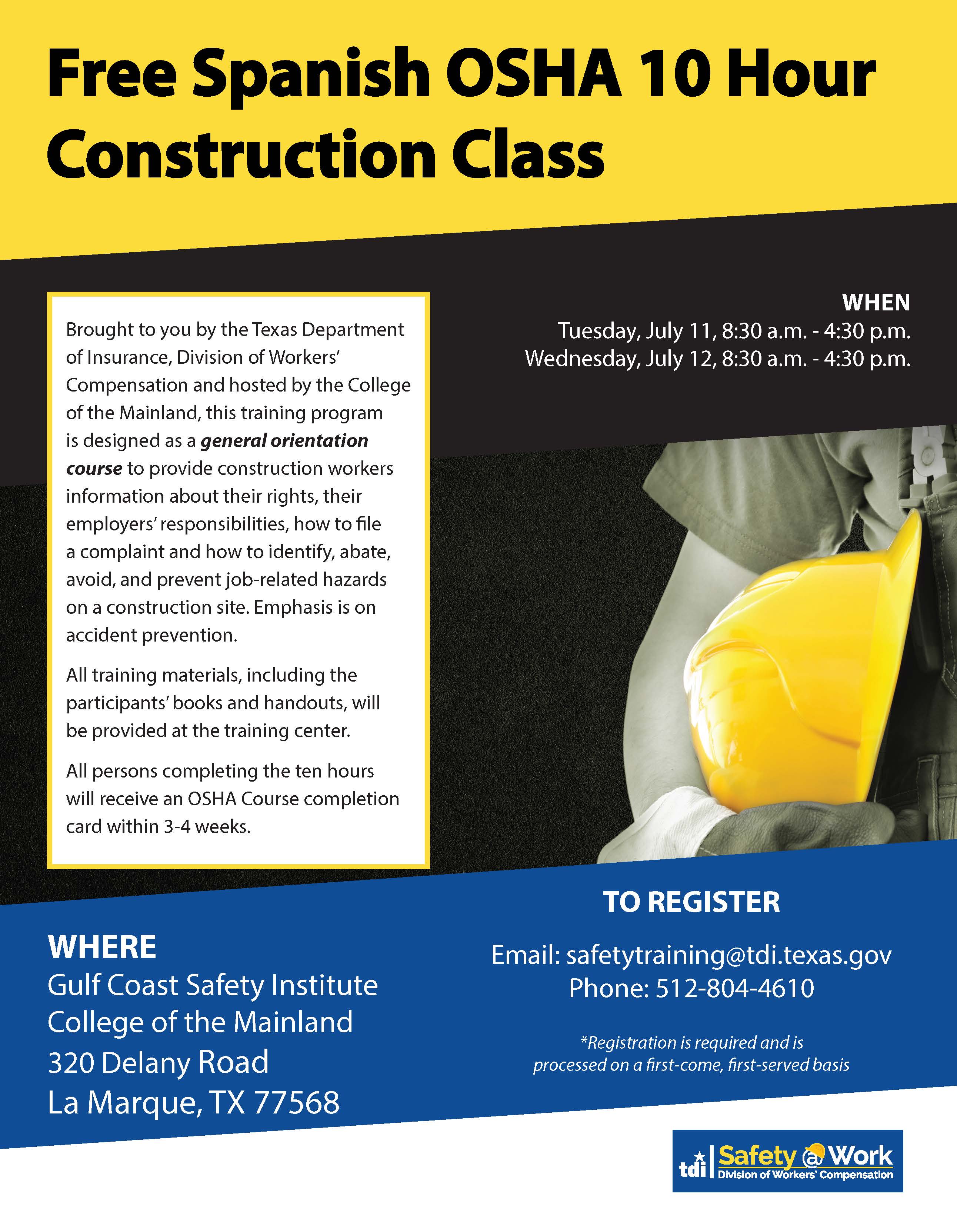 Osha 10 Hour Construction Spanish – SMYMVW